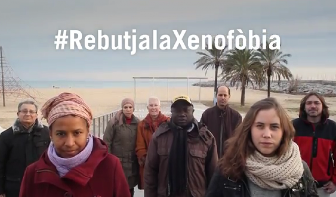 #RebutjalaXenofòbia, campanya de la Federació d'Associacions de Veïns de Mataró  Font: 