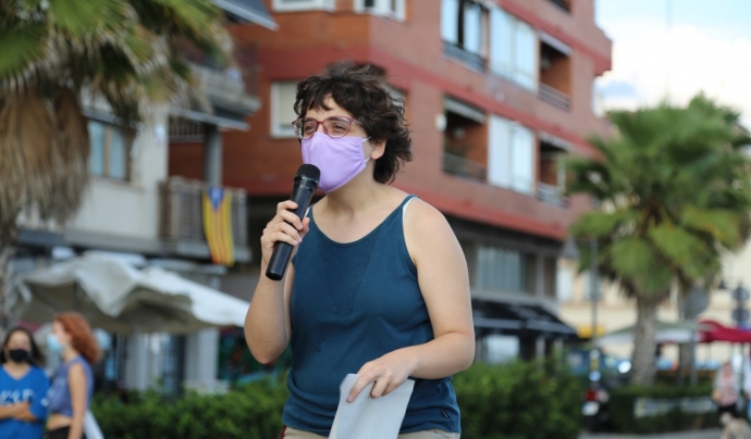 Agnès Sala, portaveu de la plataforma Recuperem El Baix Maresme. Font: Eduard Omedes