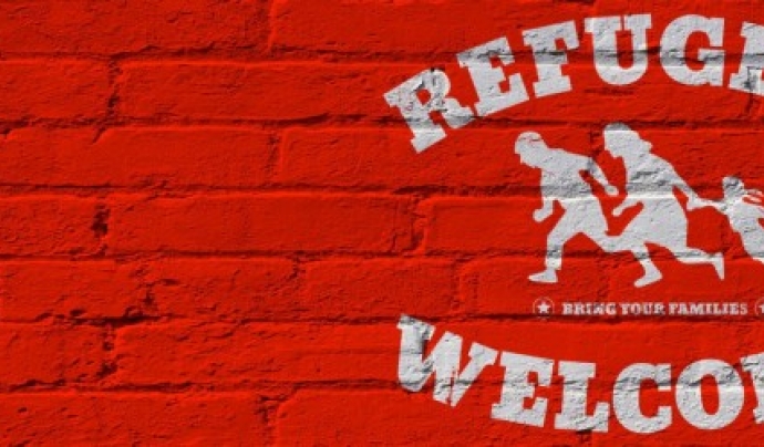 Refugees welcome Font: 