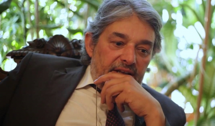 Robert Sabata, president de l'associació Advocats Europeus Demòcrates (AED).  Font: YouTube