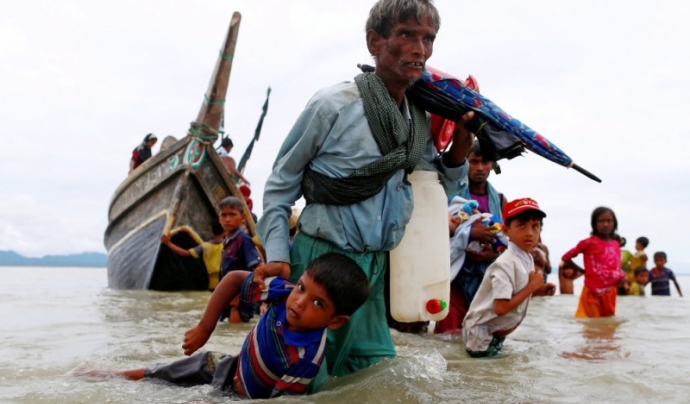 600.000 persones refugiades rohingyes han fugit de l’Estat de Rakhine. Font: GoFundMe