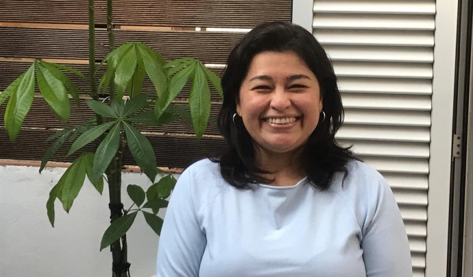 Rosario Palomino, catalana nascuda al Perú, és la impulsora de la iniciativa 'No em canviïs la llengua'. Font: R. P. Font: R. P.