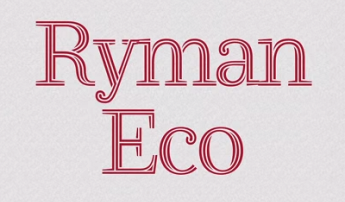 La tipografia Ryman Eco Font: 
