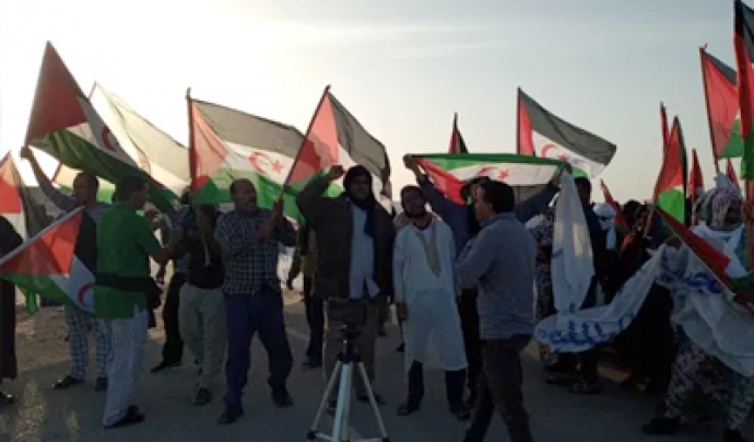 En les darreres setmanes s'estan produint protestes civils no-violentes del poble sahrauí en el punt fronterer de Guerguerat. Font: ACAPS