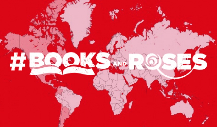 DiploCat ha reactivat la campanya #booksandroses per Sant Jordi. Font: DiploCat