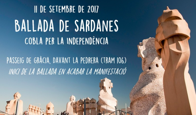 Cartell de la ballada de sardanes Font: Sardanes per la Independència