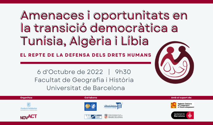 Seminari transició democràtica a Tunísia, Algèria i Líbia Font: NOVACT i Solidaritat UB