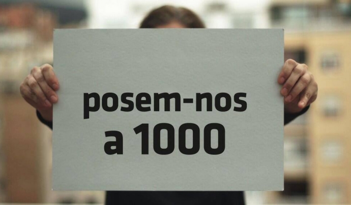 Campanya "Posem-nos a 1000" de #SentitCrític. Font: 