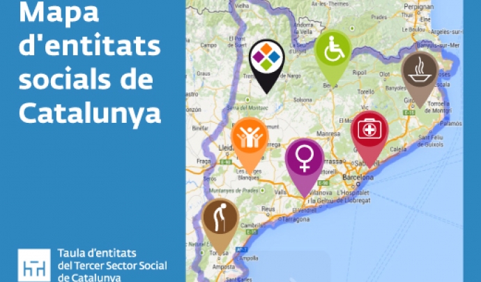 Mapa d'entitats socials de Catalunya Font: 