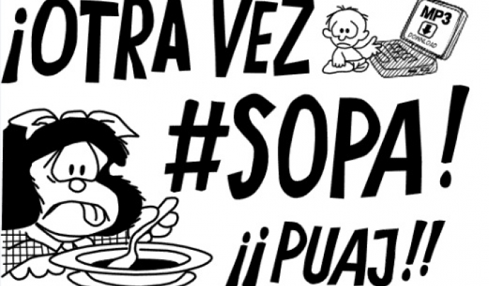 El rebuig a #SOPA, de mà de la popular Mafalda