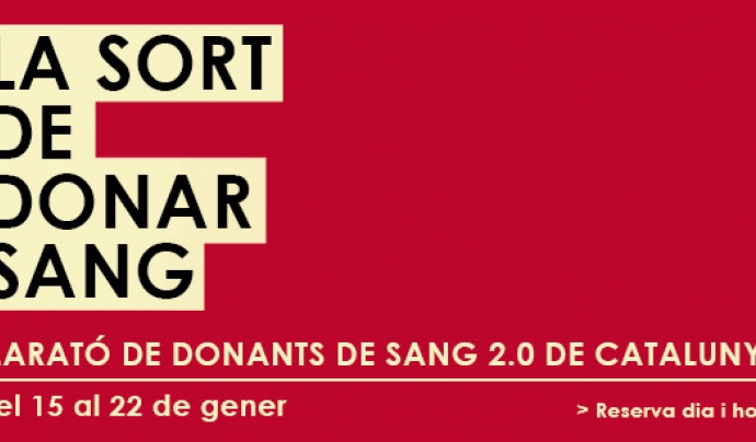 Marató de Donants - Font: Banc de Sang i teixits Font: 
