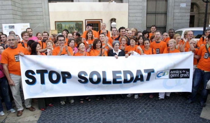 Stop Soledat, la marxa solidària d'Amics de la Gent Gran. Font: Xarxanet Font: 