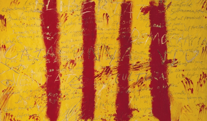 'L'esperit català', del pintor Antoni Tàpies. Font: Antoni Tàpies Font: Antoni Tàpies