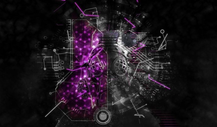 Il·lustració d'una màscara en l'entorn cibernètic en referència a la ciberseguretat. Font: Pete Linforth (Pixabay)