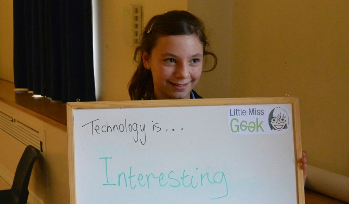 Foto de la campanya Little Miss Geek. Font: LadyGeekTV (Flickr) Font: 