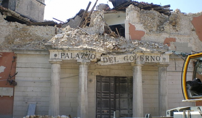 Terratrèmol a l'Aquila, a l'any 2009. Font: Wikipedia Font: 