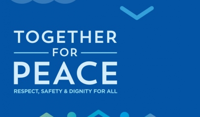 Imatge gràfica de la campanya Together for Peace. Font: Nacions Unides