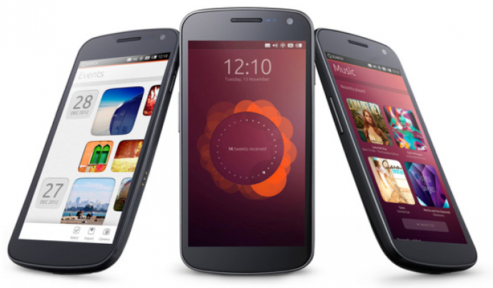 Imatge de la versió de Ubuntu per mòbil. Web Ubuntu. 