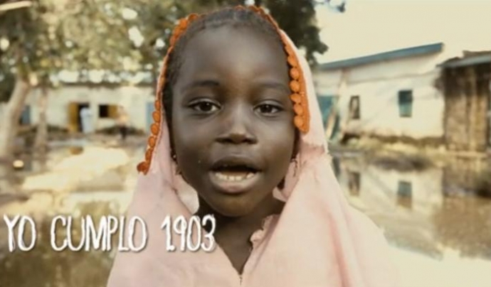 Clip extret del vídeo de la campanya "Cumpledías". Font: UNICEF Font: 