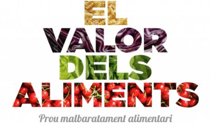 imatge de la campanya contra el malbaratament alimentari "El valor dels aliments" de l'ANG (imatge; naturalistes.org) Font: 