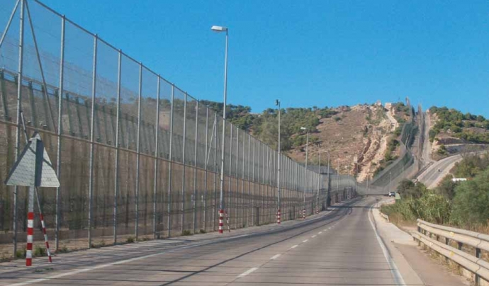 Barrera fronterera a Melilla. Font: 