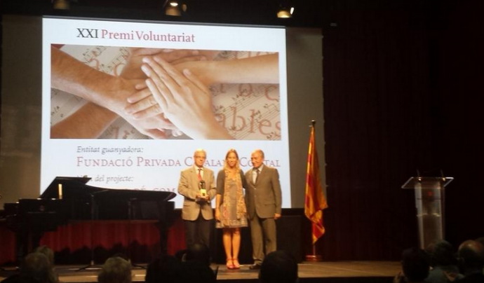 La Fundació Comtal va ser la guanyadora del XXII Premi Voluntariat. Font: 