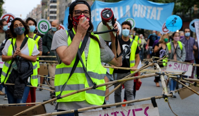 Manifestació del juny de 2020 en denúncia de l'emergència climàtica. Font: Joana Bregolat