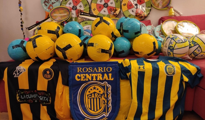 La recollida de joguines del Club Atlètico Rosario Central Catalunya del 2021. Font: Club Atlètico Rosario Central Catalunya