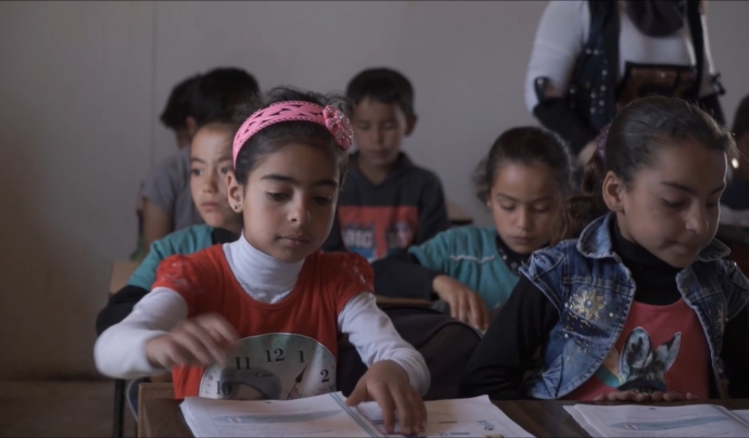 A l'espai educatiu que té en marxa Al Karia hi estudien una seixantena d'infants. Font: Al Karia