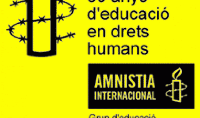 esglògan 30 anys educació en drets humans. Font:amnistiacatalunya.org