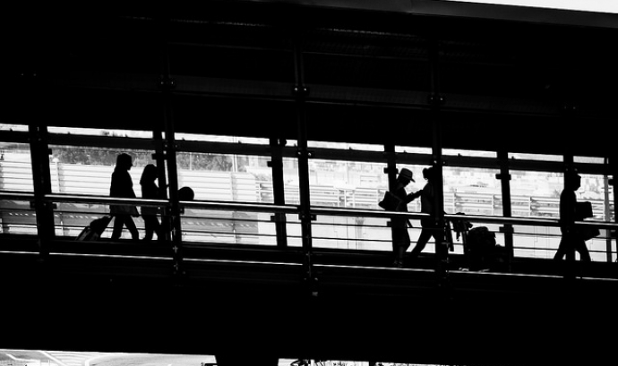 Migració de persones. Font: Flickr Hernán Piñera Font: 