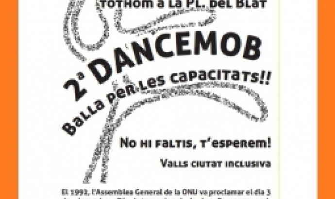 Cartell 2a Dancemob Balla per les capacitats!