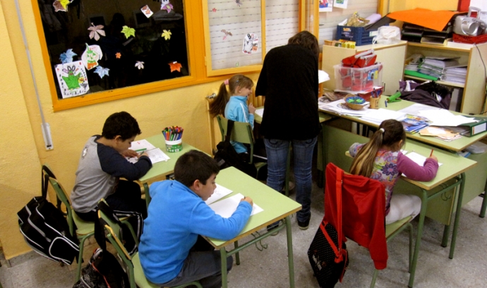 Taller a l'escola Juan Ramón Jiménez (Sabadell). Curs 2011-2012. Font: FAS Font: 