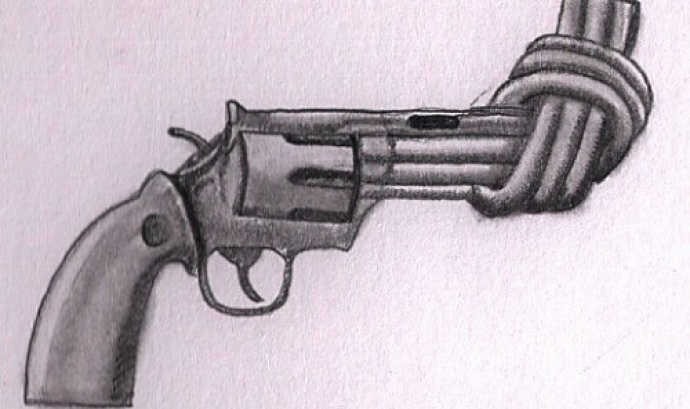 Pistola amb el canó nuat. Font: somosviajeros.com