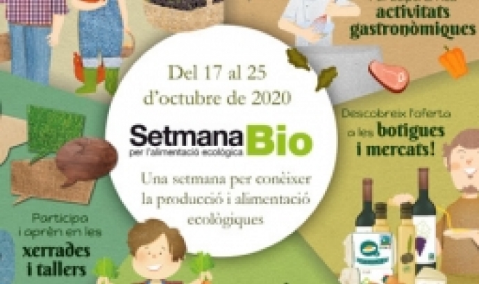 Cartell de la Setmana Bio 2020. Font: Barcelona Sostenible