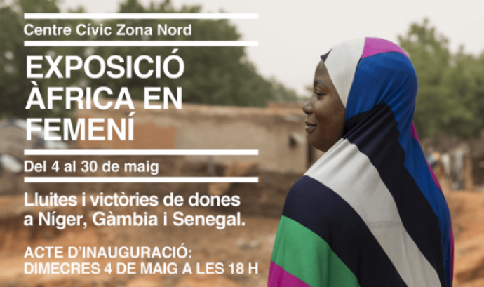 Exposició ‘Àfrica en femení’ al Centre Cívic Zona Nord. Font: Fundació Solidaritat UB i RUIDO Photo