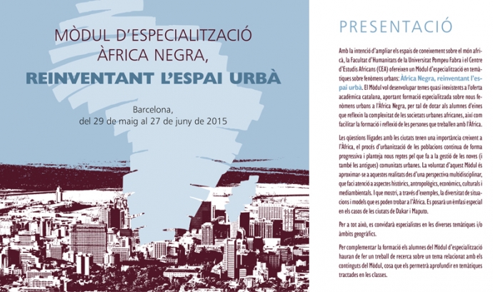 Mòdul d'especialització Àfrica Negra 'Reinventant l'espai urbà'