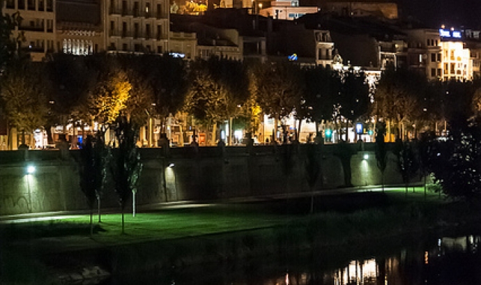 Imatge de la Seu Vella de Lleida de nit