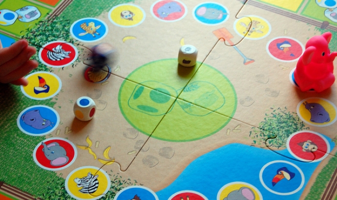 Imatge d'un tauler de joc de taula per infants