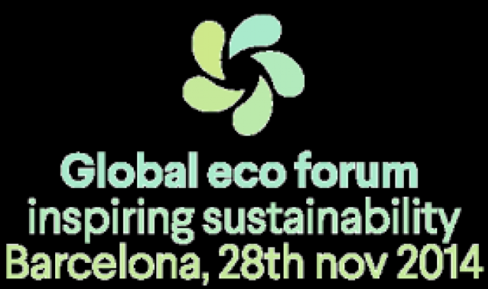 Logotip del Global Eco forum de Barcelona Font: 