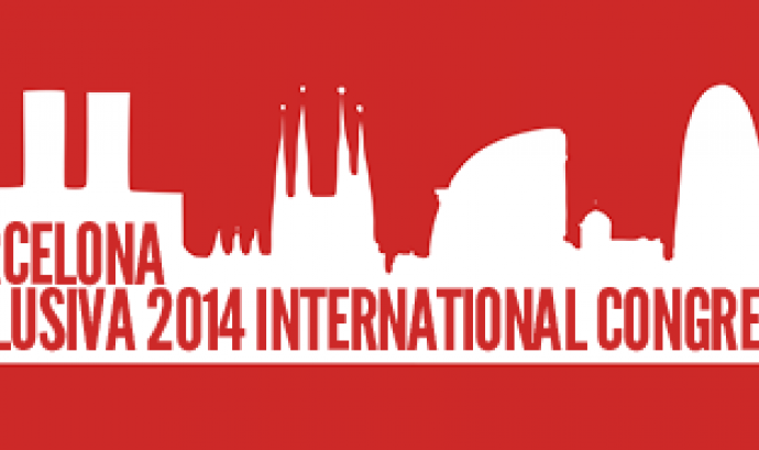 Logotip del 1er Congrés Internacional Barcelona Inclusiva Font: 