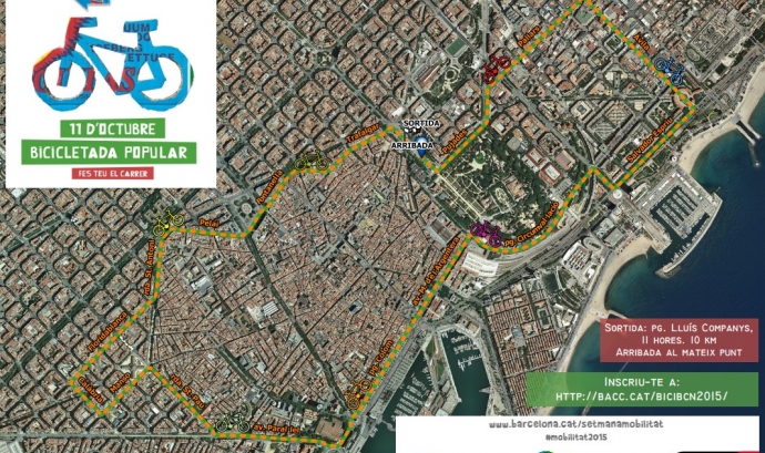 Bicicleta popular a Barcelona per la Setmana de la Mobilitat Sostenible (imatge:bacc)