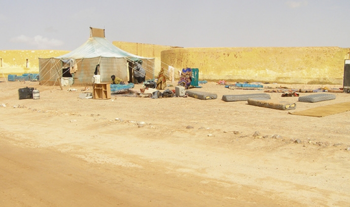 Camp de refugiats. Font: Saharauiak (Flickr) Font: 