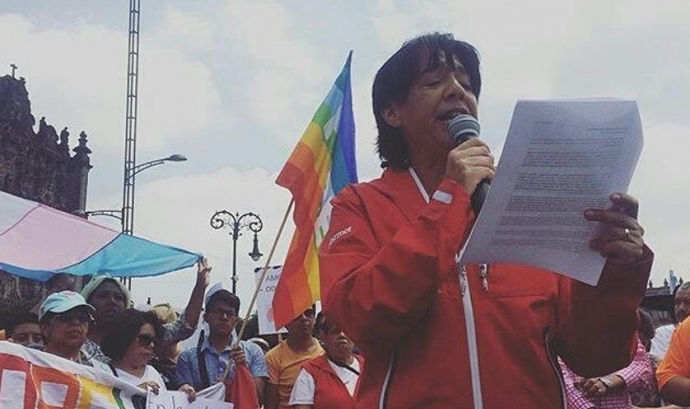 Pàtria Jimenez, activista LGTBI a Mèxic des de la seva joventut. Font: Pinterest