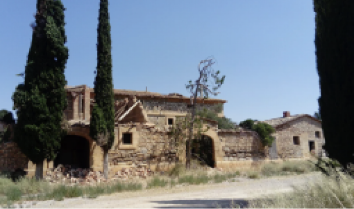 Estat actual de Casa Vallmanya, l'antiga casa familiar de Francesc Macià. Font: Salvem Casa Vallmanya.
