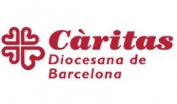 Logotip de Càritas de Barcelona, els organitzadors de la xerrada. Font: Càritas