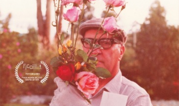 Imatge d'Héctor Abad a la portada de la pel·lícula. Font: Casa Amèrica Catalunya
