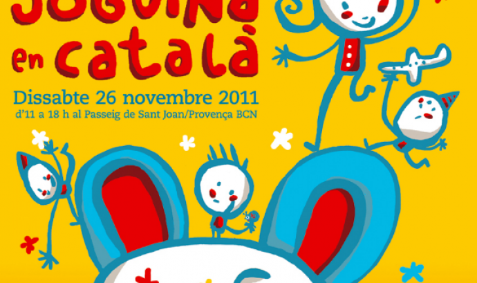 Cartell de la Festa per al joc i la joguina en català