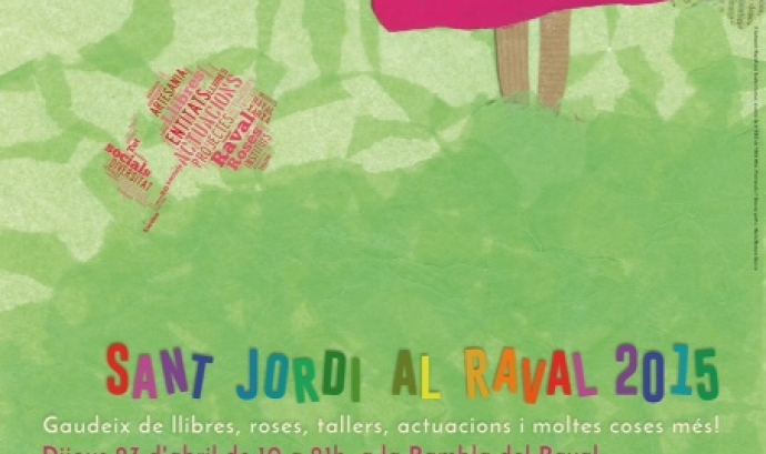 Cartell del Sant Jordi al Raval 2015