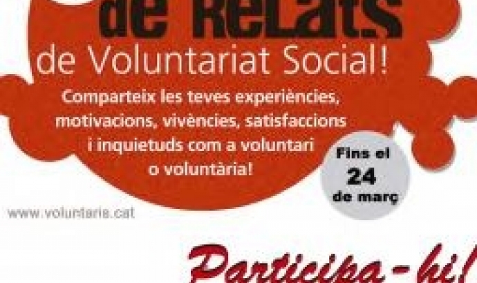 Cartell 5è Concurs de Relats de Voluntariat Social
